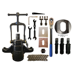 No.1 Pipetech Drilling Machine Full Kit c/w Taps & Saddles Toolbox